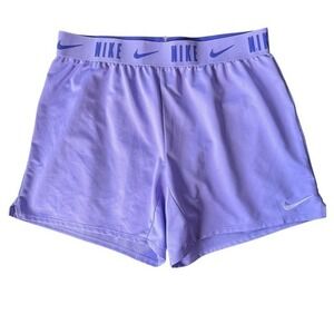 Nike Kids Dri-FIT Athletic Shorts‎ Lavender Purple XL Elastic Waist